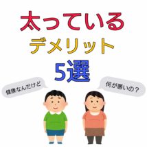 太っている デメリット